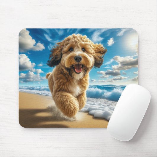 Hunde am Strandmousepad Mousepad (Mit Mouse)