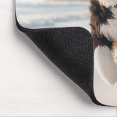 Hunde am Strandmousepad Mousepad (Ecke)