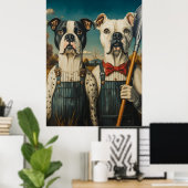 Hunde Ameriana Portrait Poster (Heimbüro)