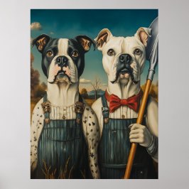 Hunde Ameriana Portrait Poster