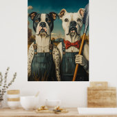 Hunde Ameriana Portrait Poster (Küche)