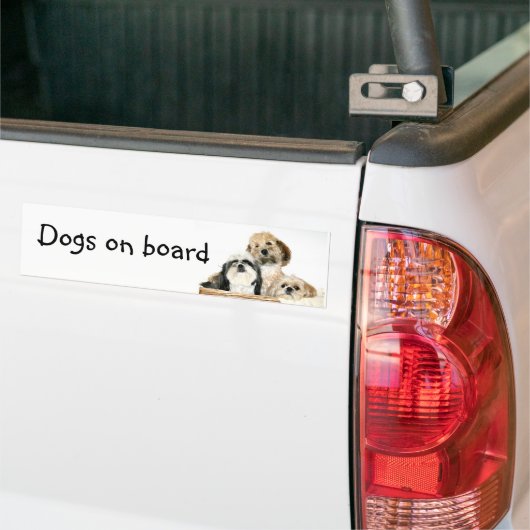 Hunde an Bord Autoaufkleber (Auf Lkw)