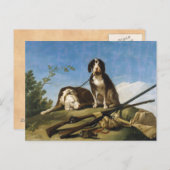 Hunde an der Leine Francisco José de Goya Meisterw Postkarte (Vorne/Hinten)