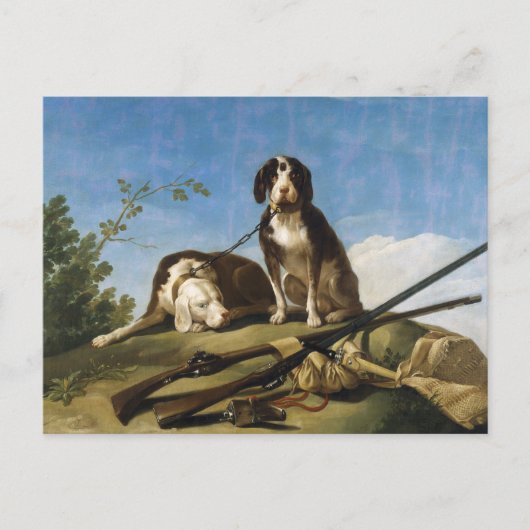 Hunde an der Leine Francisco José de Goya Meisterw Postkarte (Vorderseite)
