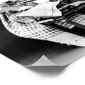 Hunde an der Nähmaschine - Babykleidung herstellen Poster (Ecke)