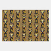 Hunde Art Set Geschenkpapier Set (Vorderseite 2)