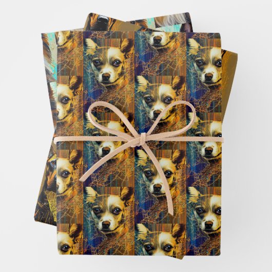 Hunde Art Set Geschenkpapier Set (Beispiel)