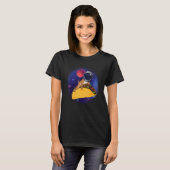 Hunde Astronaut im Weltraumfahrplan T-Shirt (Vorne ganz)