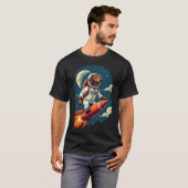 Hunde Astronaut T - Shirt (Vorne ganz)