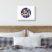 Hunde Astronaut, Weltraumhund Leinwanddruck (Insitu (Schlafzimmer))