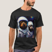 Hunde Astronauten T-Shirt (Vorderseite)