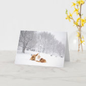 Hunde auf allgemeiner Grußkarte Bostons Karte (Gelbe Blume)