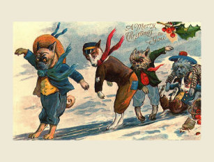 Vintage Weihnachtsbilder Postkarten Zazzle De