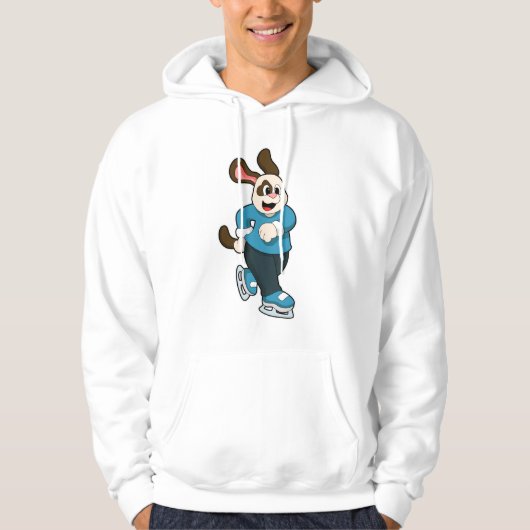 Hunde auf Ice-Skaten mit Ice-Skaten Hoodie (Vorderseite)