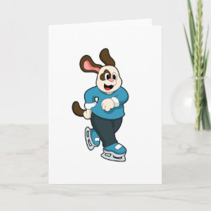 Hunde auf Ice-Skaten mit Ice-Skaten Karte