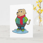 Hunde auf Ice-Skaten mit Ice-Skaten Karte (Gelbe Blume)
