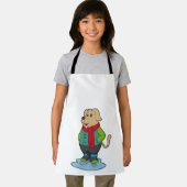 Hunde auf Ice-Skaten mit Ice-Skaten Schürze (Insitu)