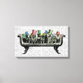 Hunde auf Sofa Leinwanddruck (Vorderseite)