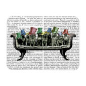Hunde auf Sofa Magnet (Horizontal)