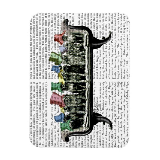 Hunde auf Sofa Magnet (Vertikal)