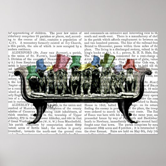 Hunde auf Sofa Poster (Vorne)