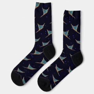 Hunde auf Sternenstangen geschlafen Socken