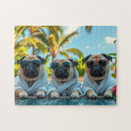 Hunde auf Urlaub Puzzle