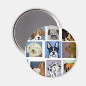 Hunde aus Ginsburg Magnet (Vorderseite/Rückseite)