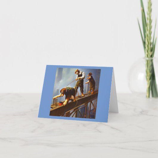 Hunde aus Hochstahl Karte (Vorderseite)