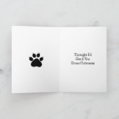 Hunde aus schwarzem Labor | Einfach über Sie nachd Karte (Innenseite)