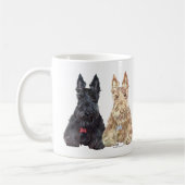 Hunde aus Wheaten und Black Scottie Kaffeetasse (Links)