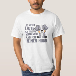 Hunde Australischer Schäferhund mag keine Hunde T-Shirt