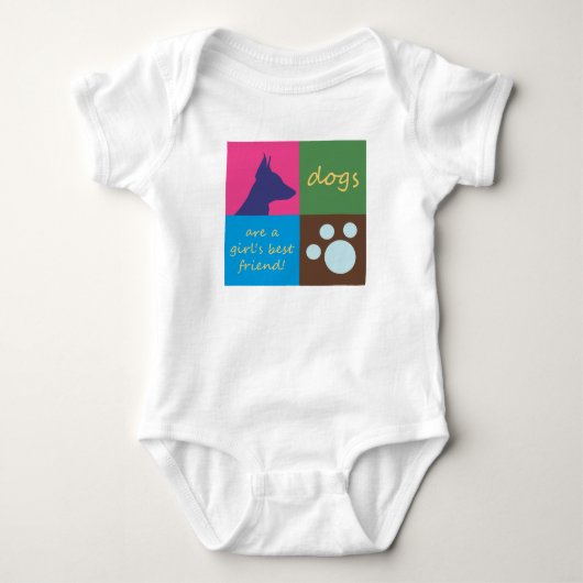 Hunde Baby Strampler (Vorderseite)