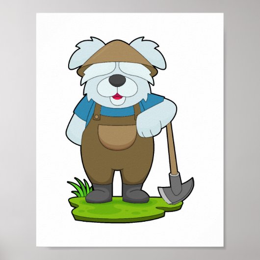 Hunde Bauer Pickaxe Poster (Vorne)