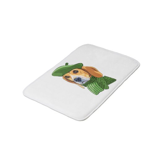 Hunde-Beagle Badematte (Schrägansicht)