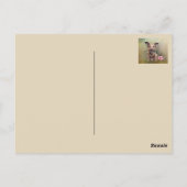 Hunde Beagle in roter Hut des Weihnachtsmannes Postkarte (Rückseite)