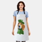 Hunde-Beagle Schürze (Getragen)