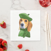 Hunde-Beagle Serviette (Beispiel)