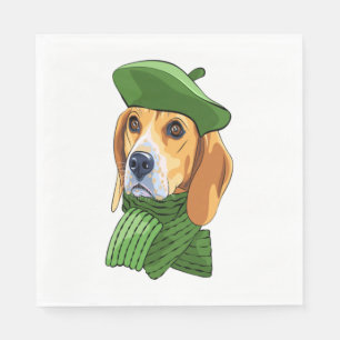 Hunde-Beagle Serviette