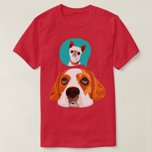 Hunde-Beagle T-Shirt (Design vorne)