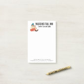 Hunde Bed and Breakfast Business Custom Post-it Klebezettel (Auf Schreibtisch)