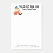 Hunde Bed and Breakfast Business Custom Post-it Klebezettel (Vorderseite)