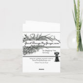 Hunde Begaufen für Verzeihung, verspätete Geburtst Karte (Rückseite)