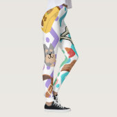 Hunde begeistert Gymnastik Leggings (Rechts)