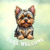 Hunde - Begrüßungsfenster Fensteraufkleber (Blatt 3)