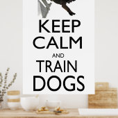 Hunde behalten und trainiert poster (Küche)
