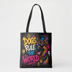 Hunde beherrschen die Welt Deutscher Schäferhund T Tasche