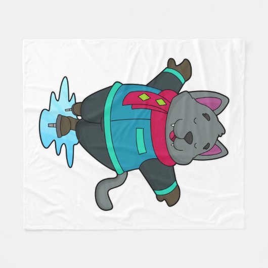 Hunde bei Ice Skaten mit Ice Skate & Scarf Fleecedecke (Vorderseite (Horizontal))