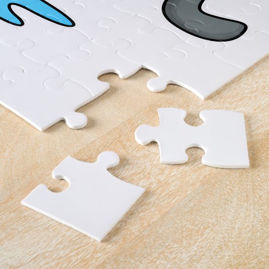 Hunde bei Ice Skaten mit Ice Skate & Scarf Puzzle (Seite)