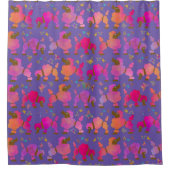 Hunde bei Twilight zeigen Groomed and Ready to Pra Duschvorhang (Vorderseite)